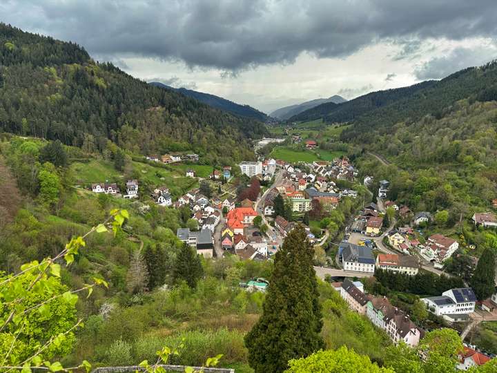 Panoramablick über Hornberg, Richtung Gutachtal (Nord)
