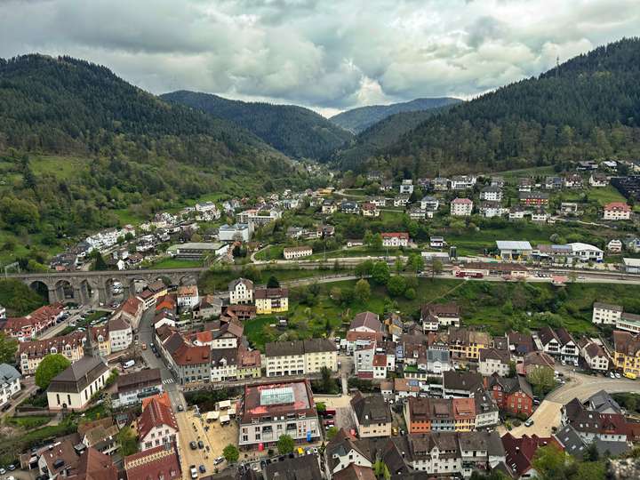 Panoramablick über Hornberg, Richtung Nord-Ost