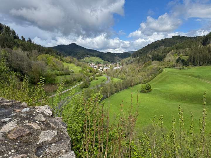Panorama von der Burg Schenkenzell aus gesehen