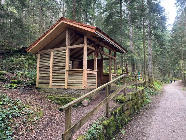 Die neu gebaute Tannenhütte
